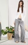 nowe spodnie dżinsowe jeansy flare oversize bershka y2k