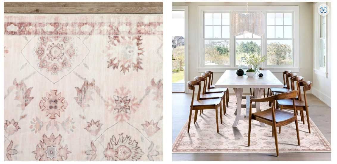 Duży dywan w stylu boho, rustykalny 152 x 213