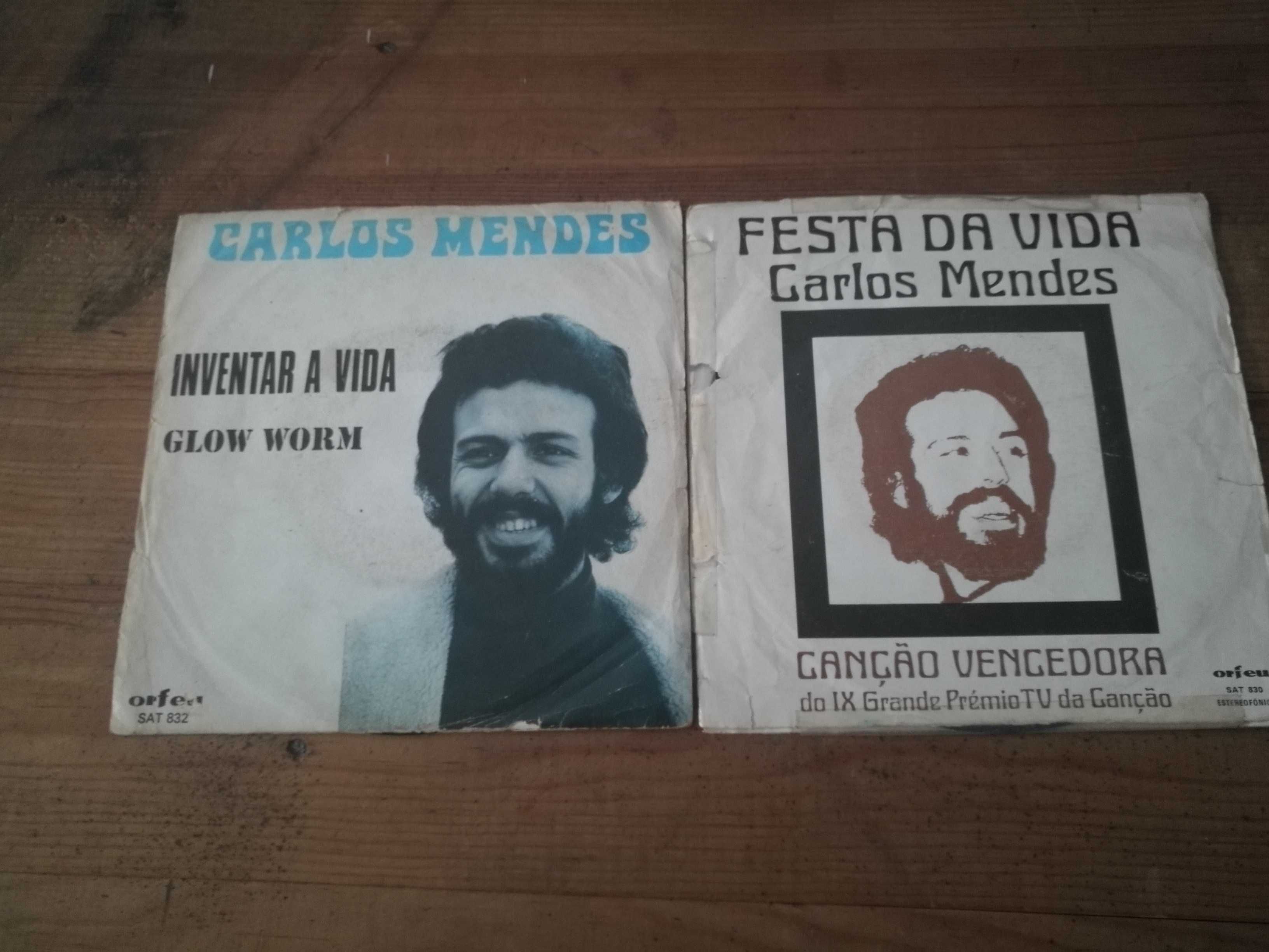 Carlos Mendes 1 Lp + 2 singles (vende-se separadamente)