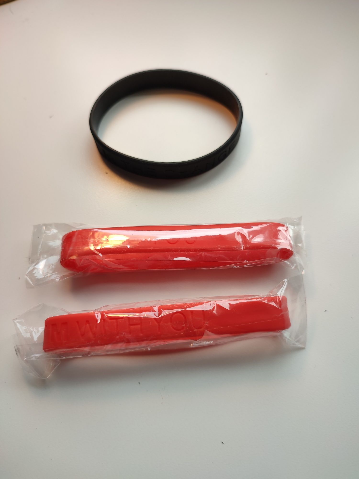 3 Pulseiras de silicone / selicone