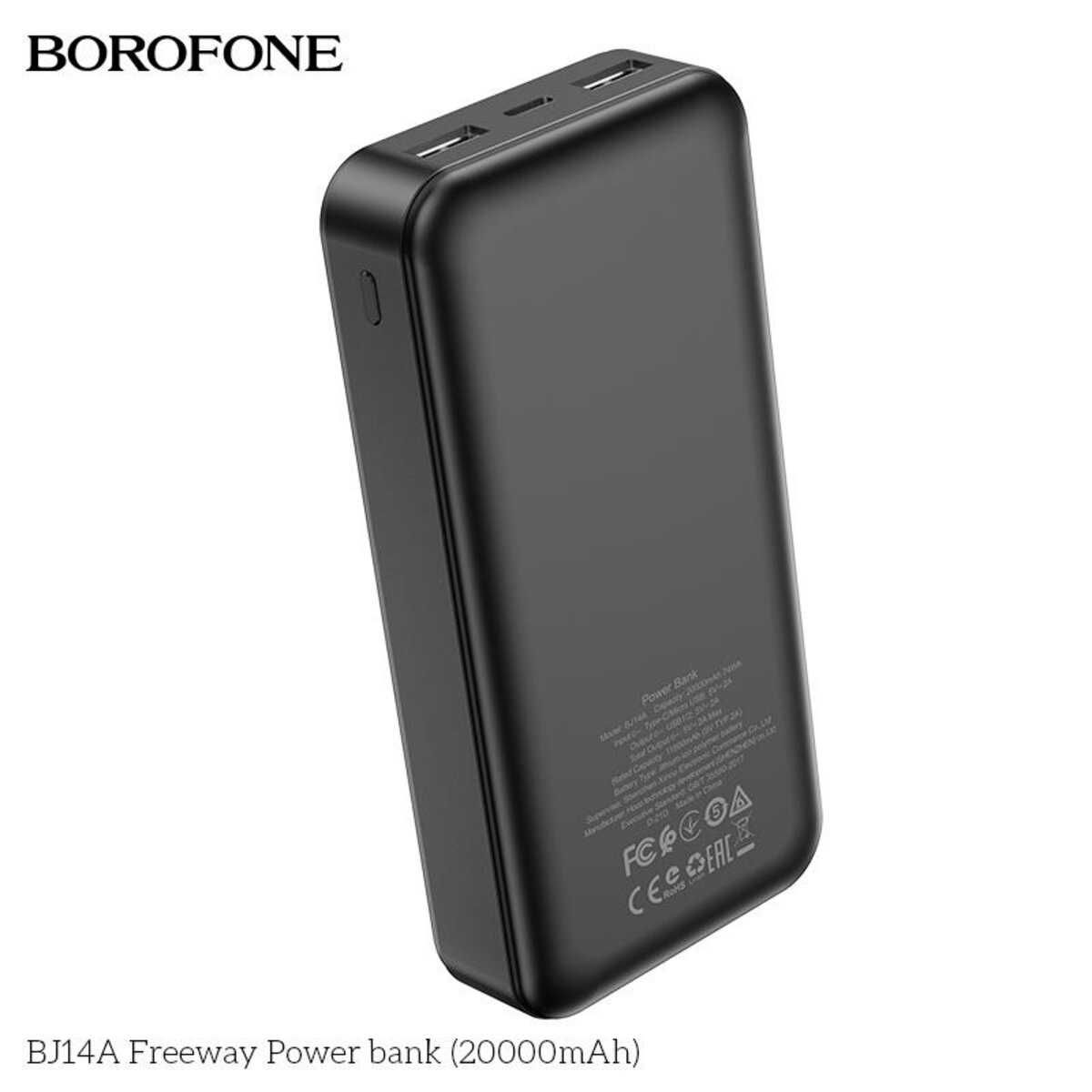 Зовнішній акумулятор Повербанк Borofone BJ14A 20000mAh