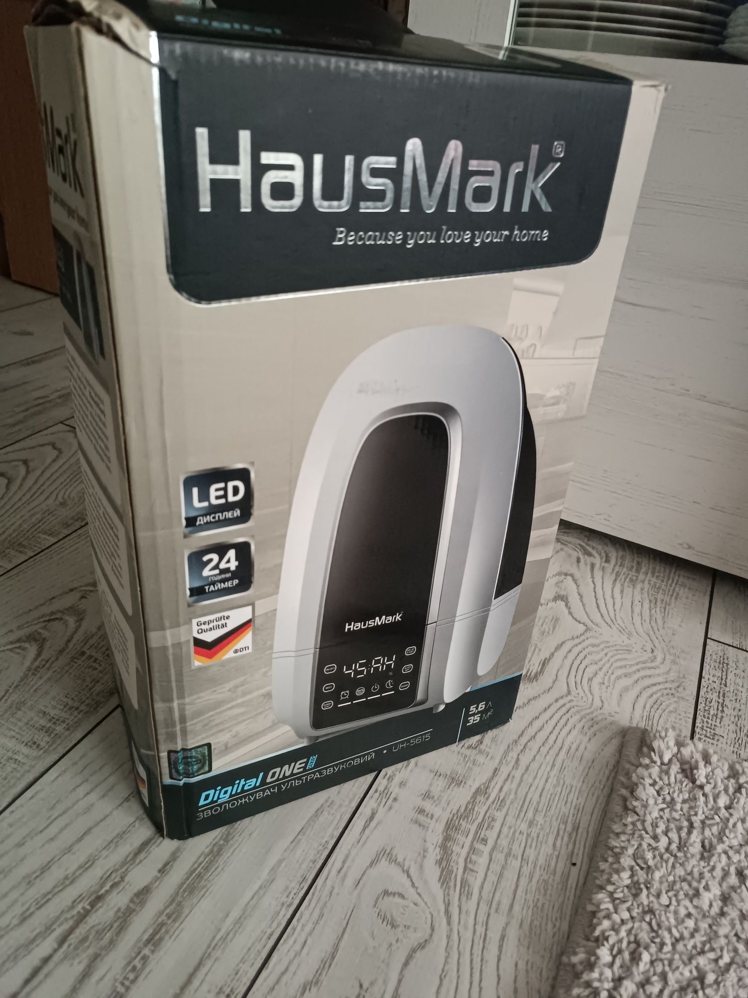 Зволожувач повітря, функція іонізації, HausMark