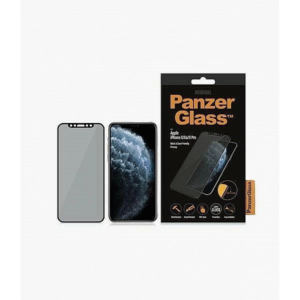 Szkło hartowane PanzerGlass E2E Super+ prywatyzujące na iPhone X / XS