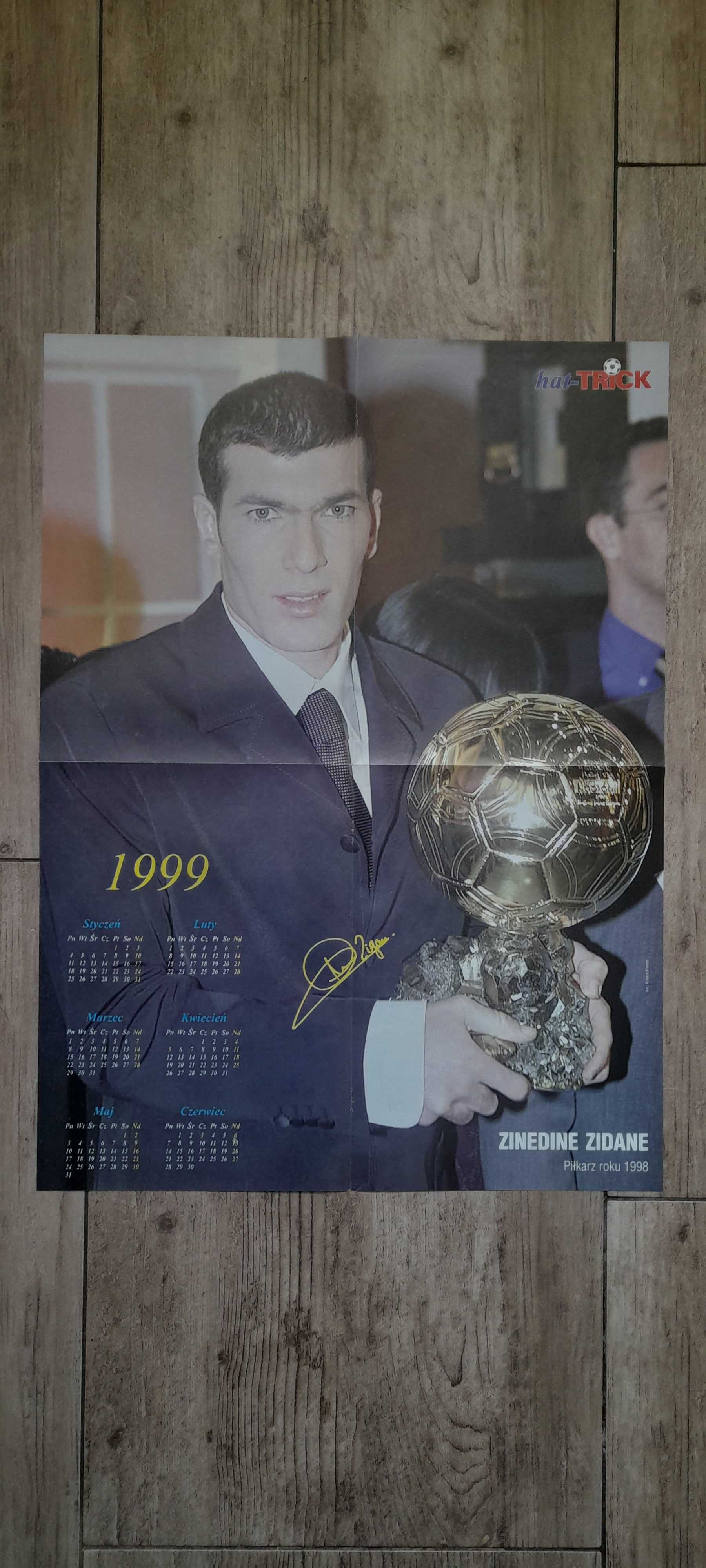 Zinadine Zidane ze Złotą Piłką/ Mirosław Trzeciak (Polska) - plakat'99