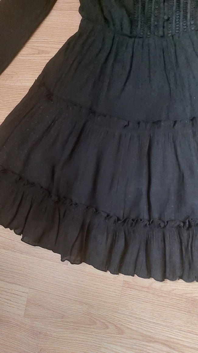 Sukienka czarna Reserved 38 długi rękaw