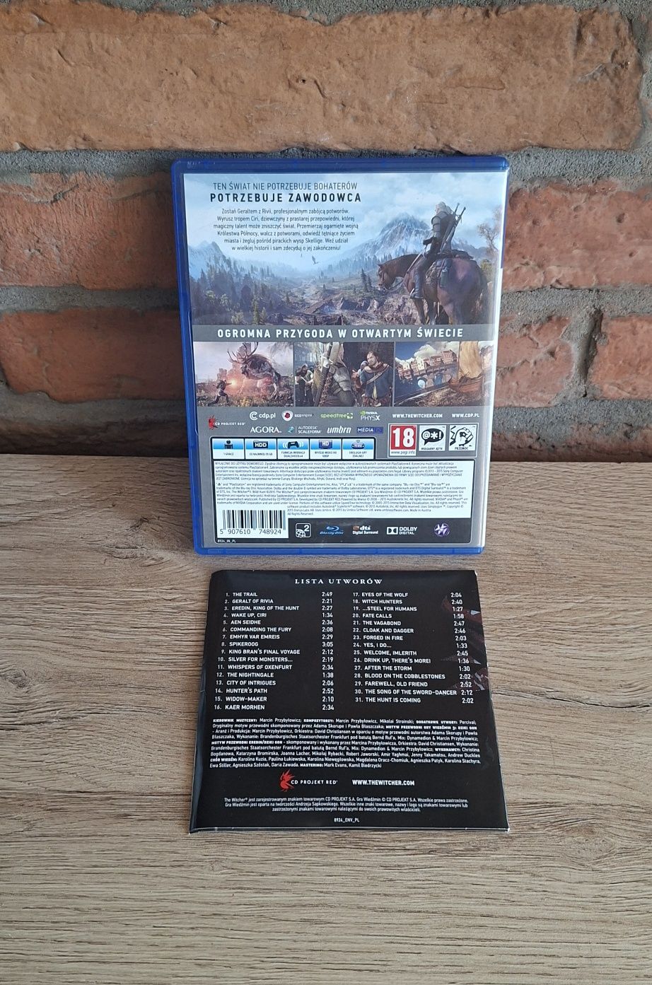 Wiedzmin 3 Dziki Gon ps4 ps5 okazja Polski Lektor + CD Sound
