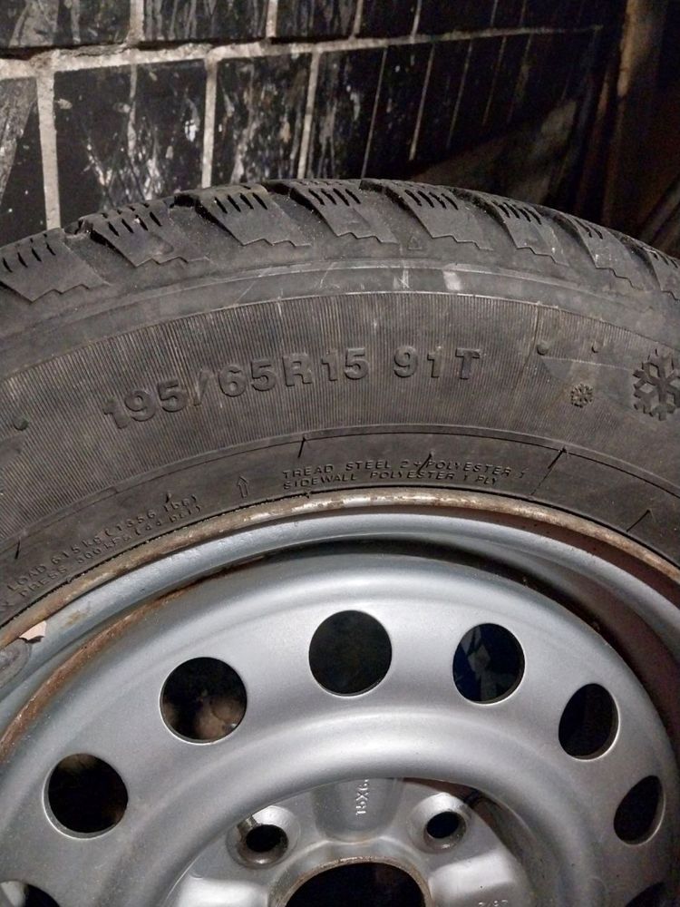 ДИСКИ 6х15 4х114,3 ET46 dia67,1 ШИНИ зима Kumho I Zen KW22 195/65 91T