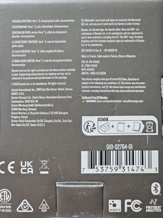 Годинник Garmin Venu 3