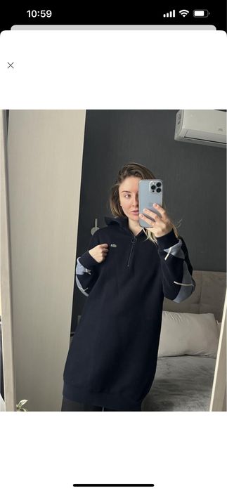 Худі синє Lacoste