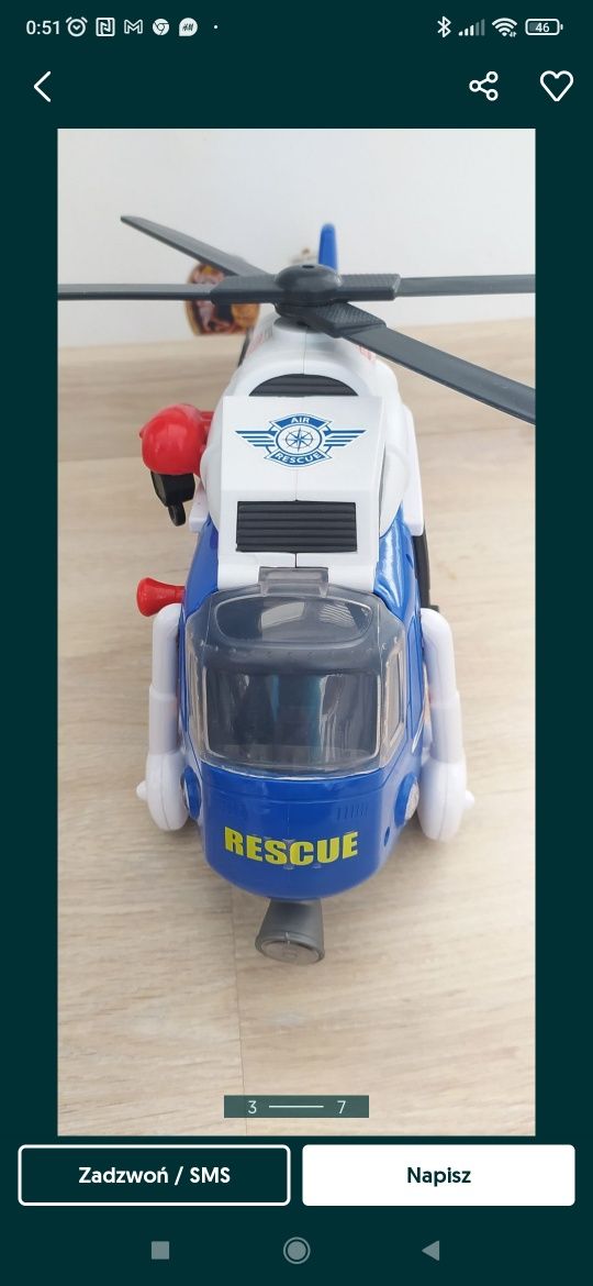Helikopter ratunkowy dickie toys