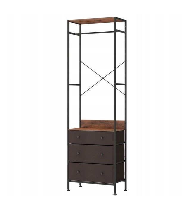 Garderoba 32 x 72 x 16 cm dąb rustykalny szafa wieszak Nowa