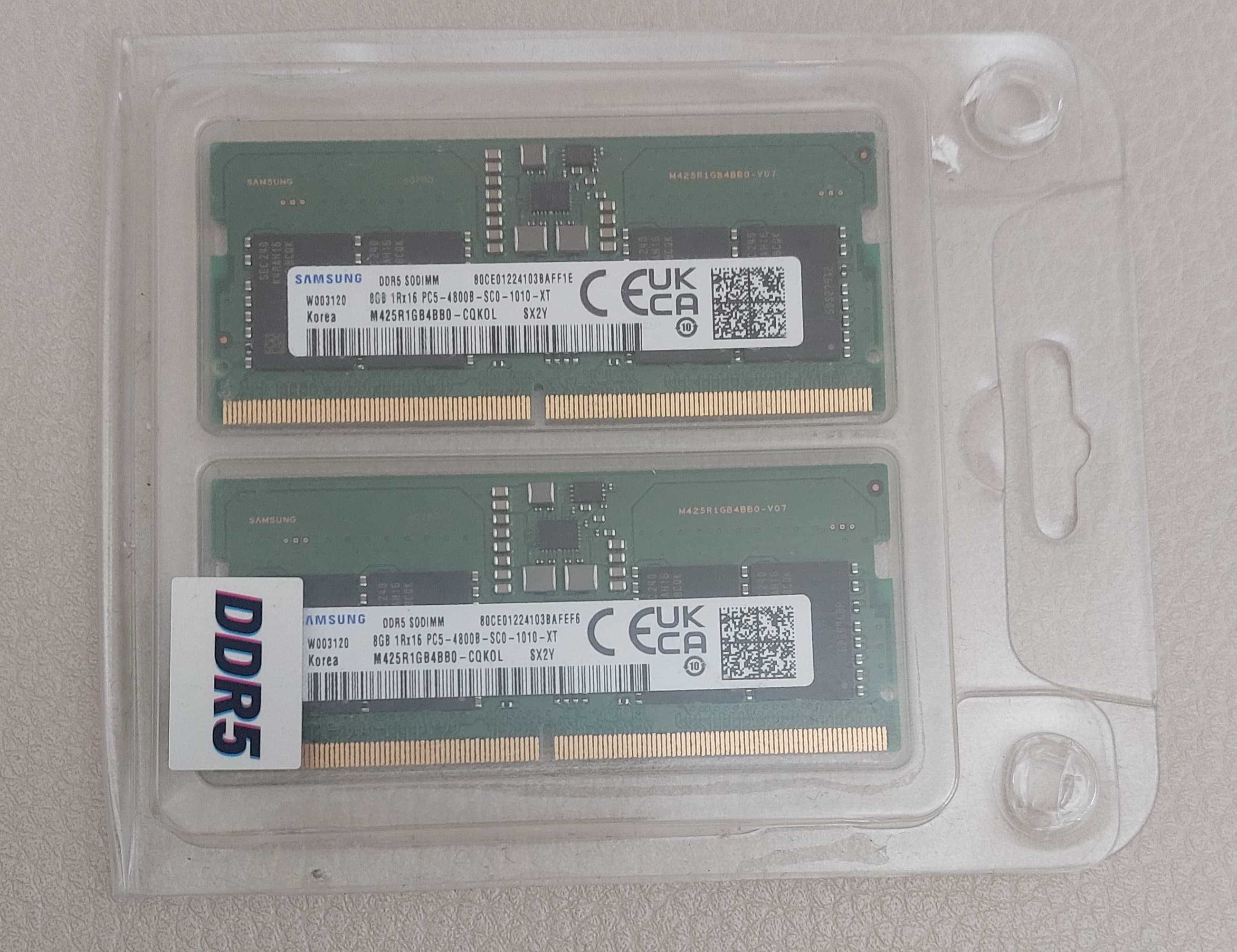 Memória Ram para Portátil SODIMM DDR5 16gb 2x8gb