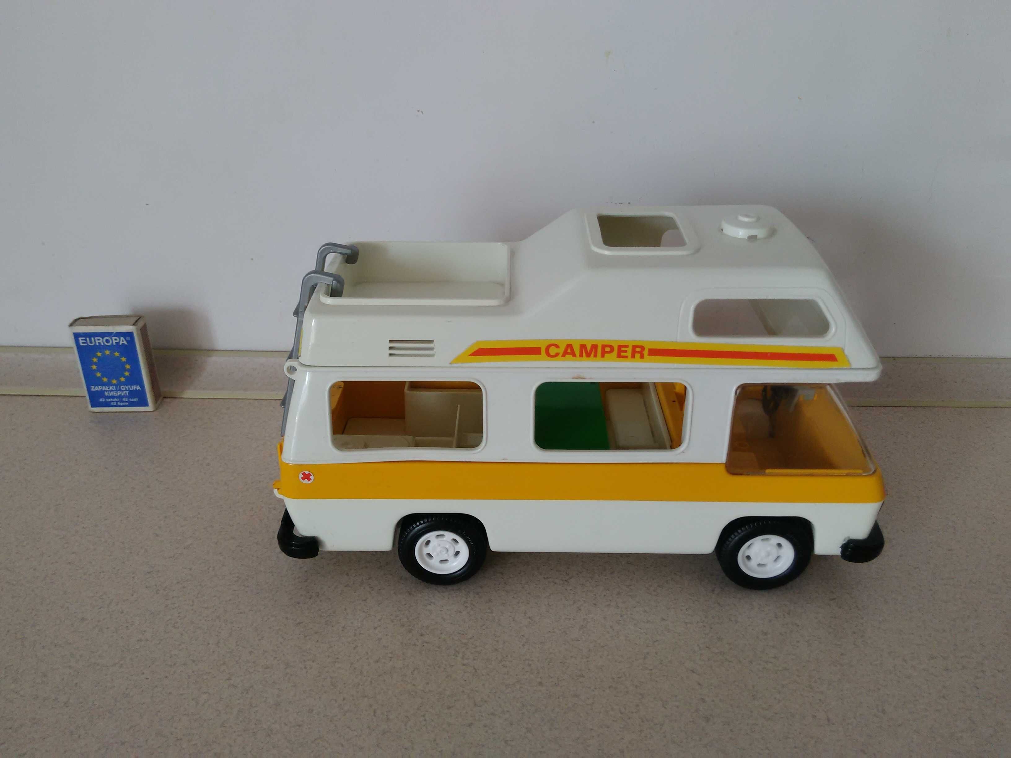 stara zabawka PRL kamper Playmobil kemping retro camping nie LEGO