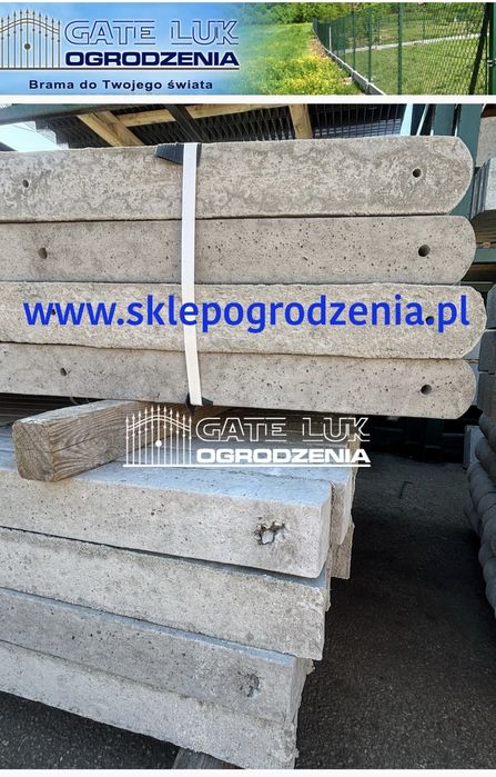 Słupek betonowy 220cm 9x8cm do siarki ,do ogrodzenia,do sad