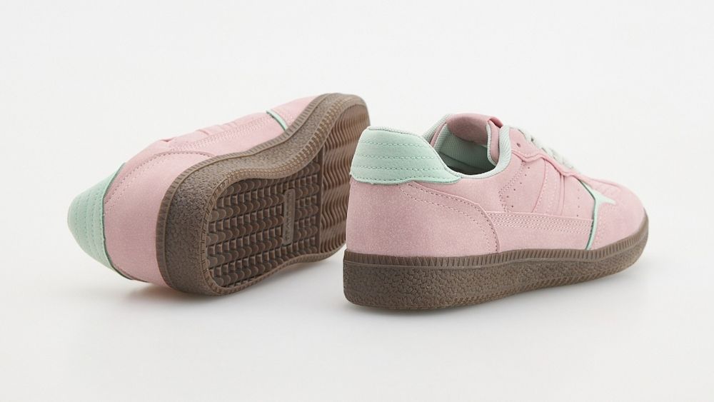 Sneakersy damskie z kontrastowymi elementami