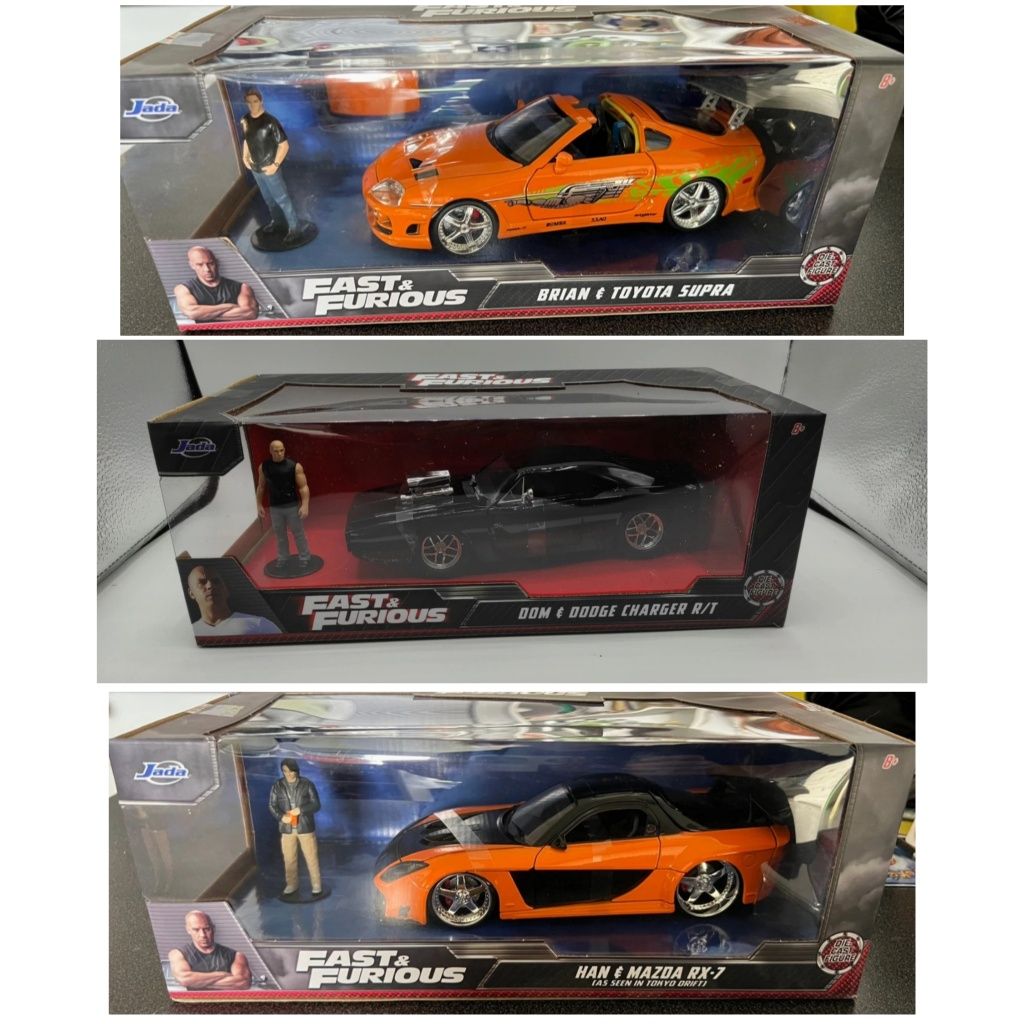 Brian Toyota Supra / Dom Dodge Charger / Han Mazda - Fast and furious