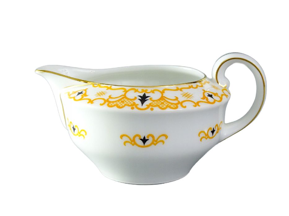 art deco porcelanowy mlecznik zeh scherzer