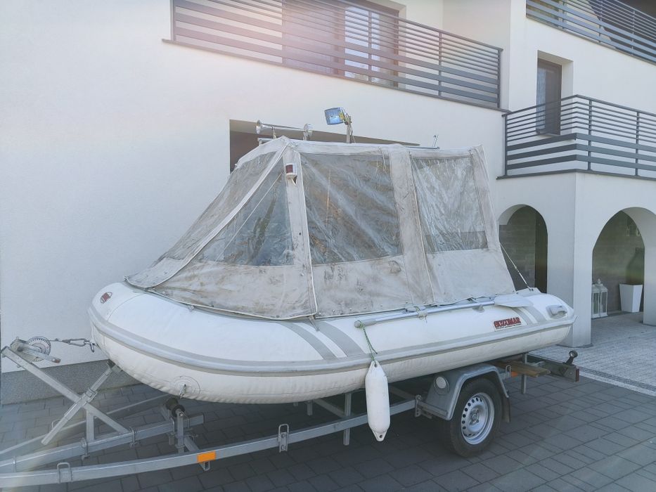Suzumar RIB Ponton Łódka Silnik Suzuki Przyczepa Cały Zestaw