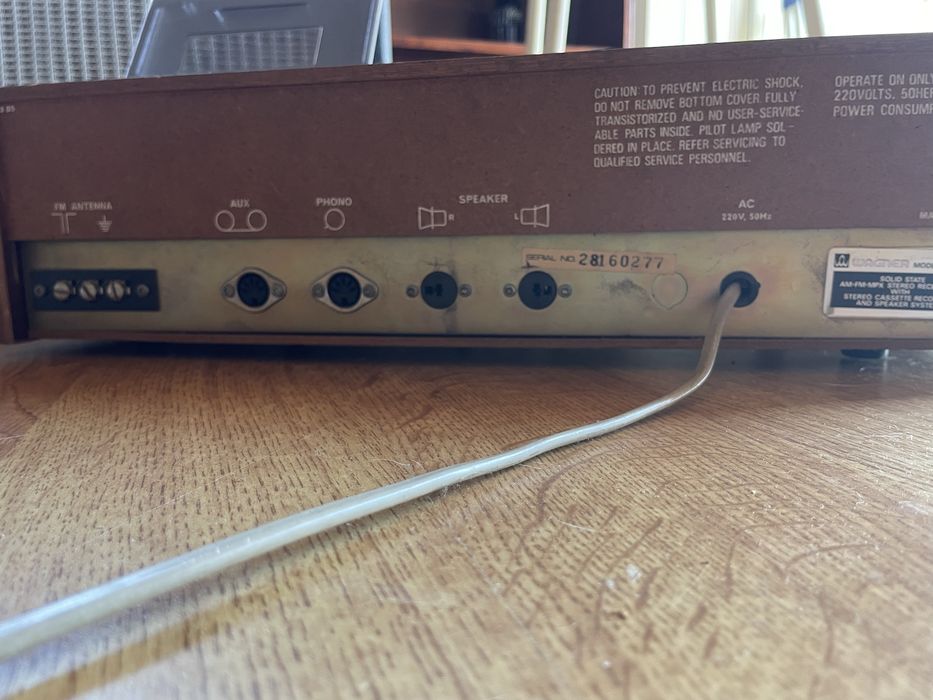 Strereo Cassette Recorder Wagner 2922