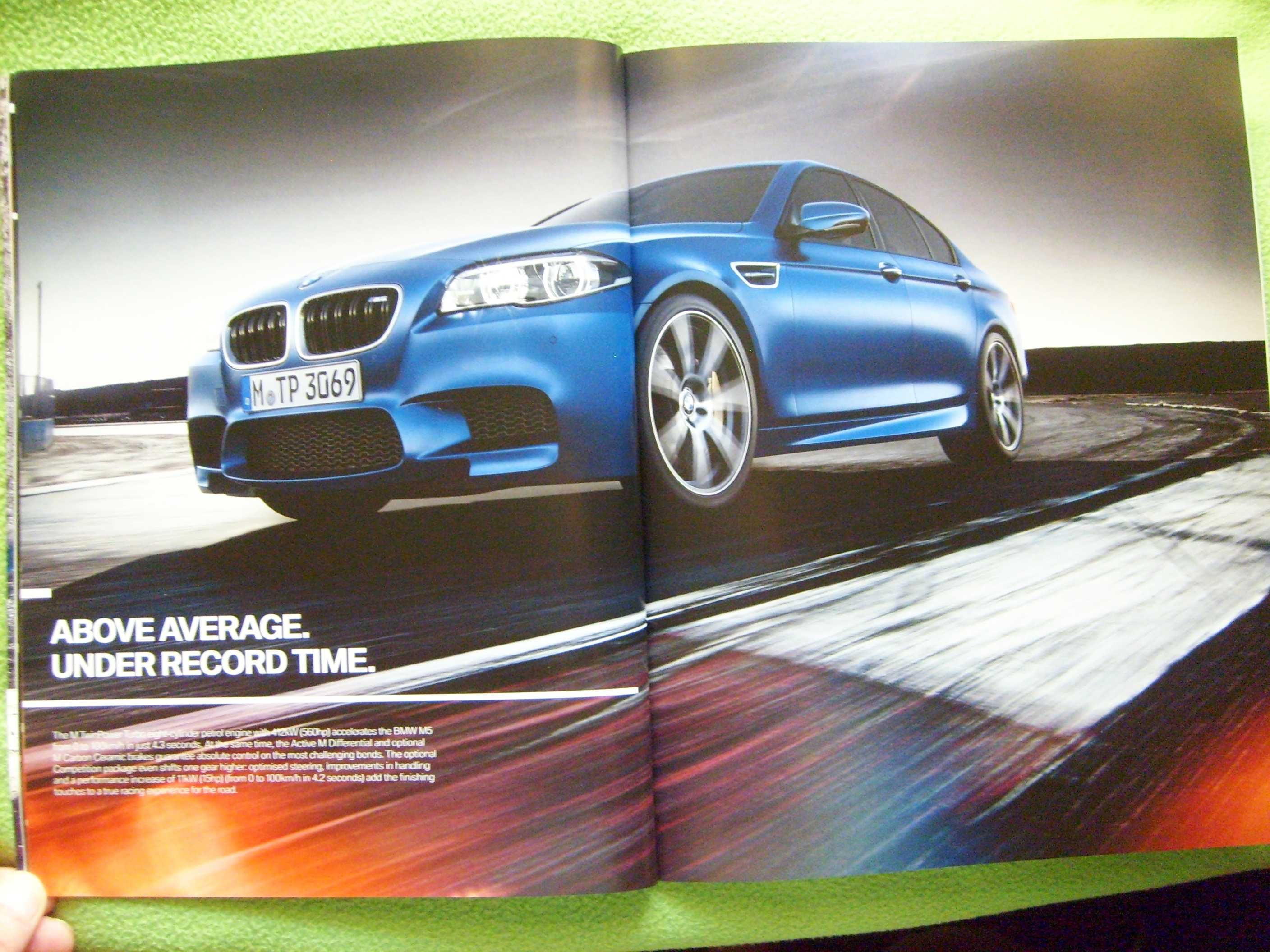 BMW M5 ( F10 ) M-POWER 2013 / obszerny prospekt - 46 stron, stan BDB