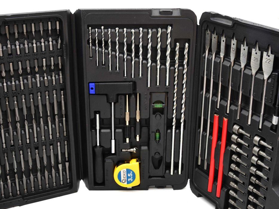 Набір свердел біт та інструменту 217 шт Geko 38113