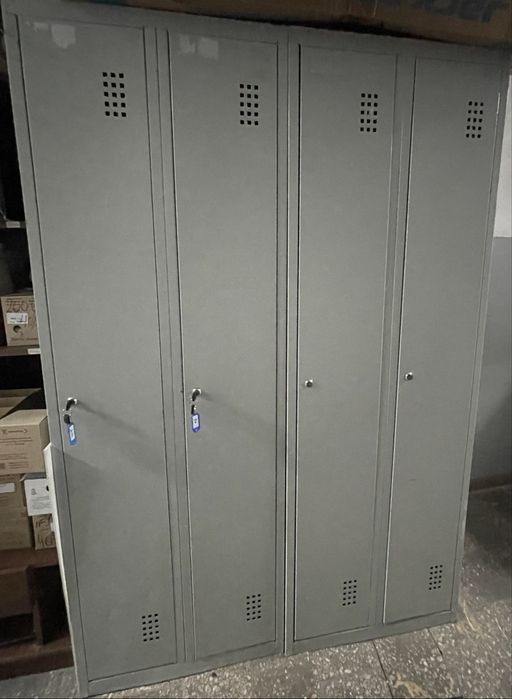 Шафа металева двосекційна