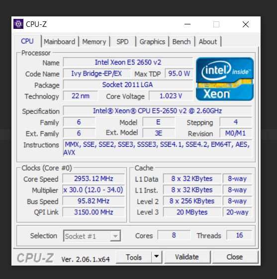 Уцінка Комплект для комп`ютера на основі Xeon E5 2650 V2 (8ядер/16пот)
