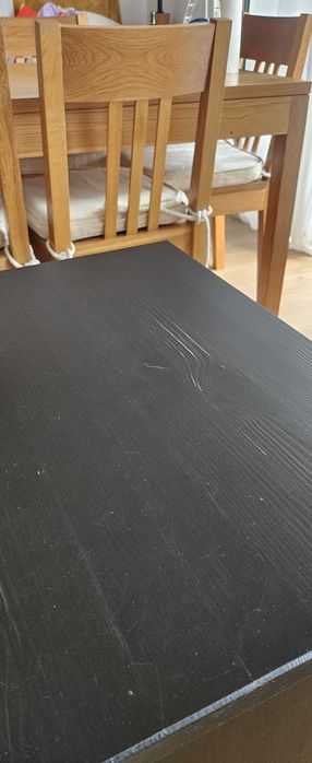 Mesa de cabeceira preta Ikea usada