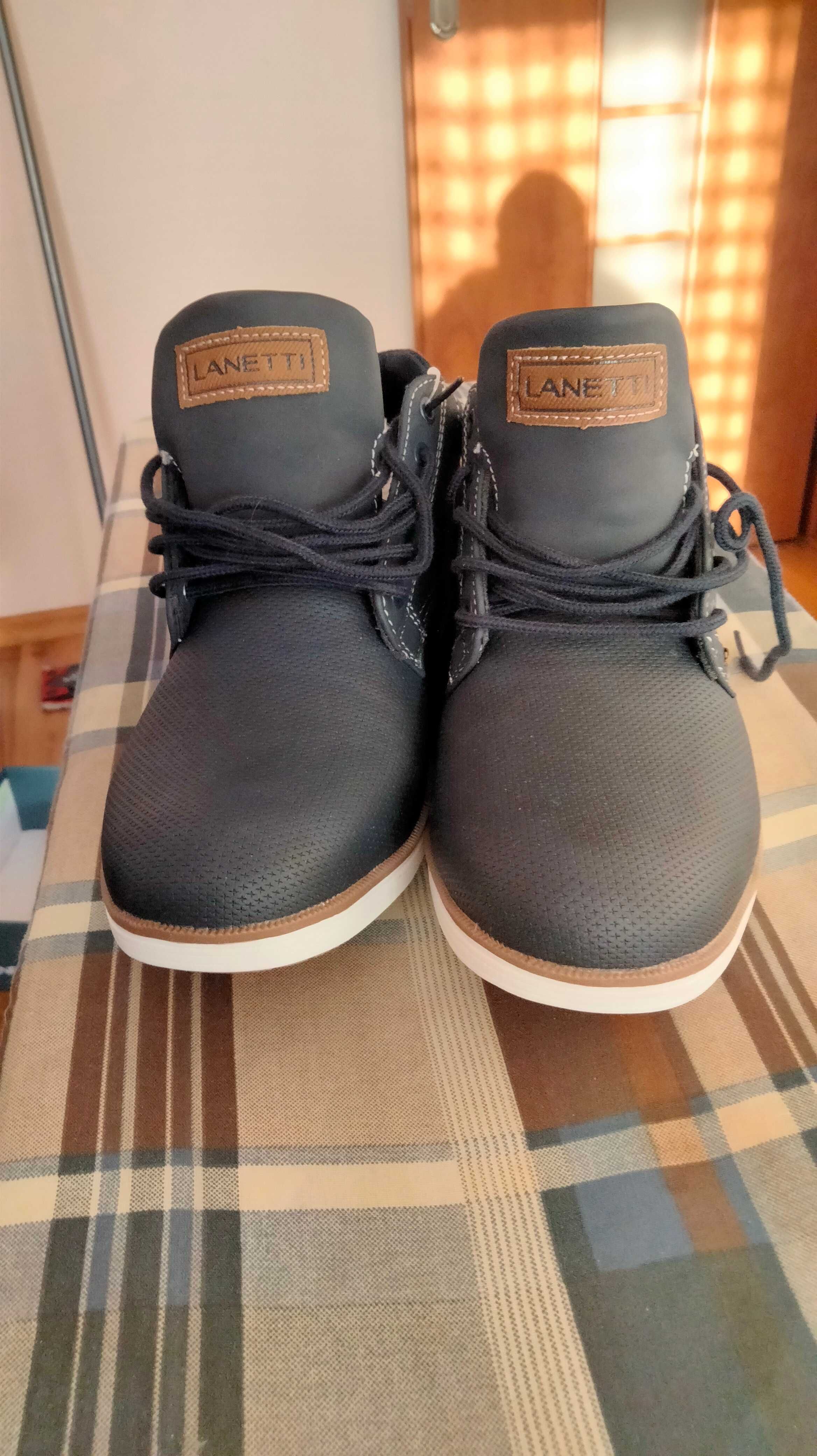 Buty męskie Lanetti jesień zima r.40
