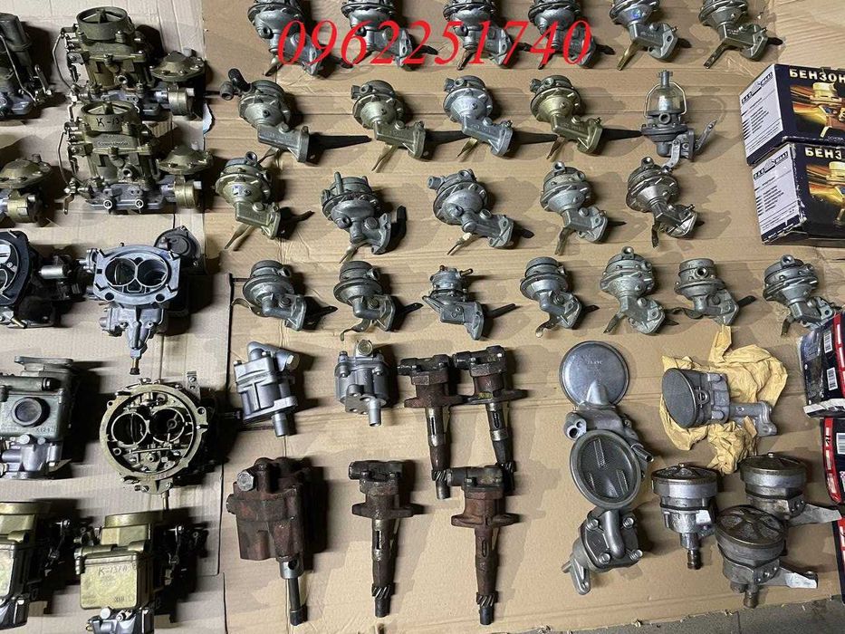 Карбюратори, бензонасоси, маслонасоси Уаз, Волга, Газ 53 Газ 66, Зіл