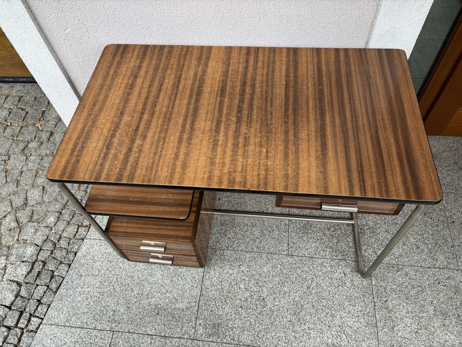 Bauhaus Biurko Lekarskie Gabinetowe Lata 60 XXw Design PRL Vintage