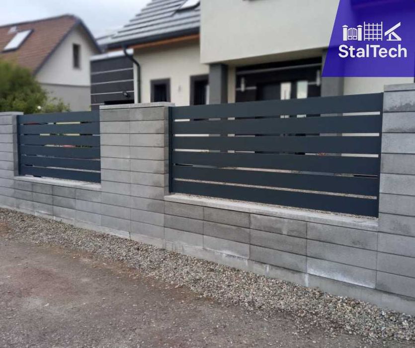 Ogrodzenie palisadowe, bramy, furtki, przęsła, nowoczesne, transport