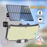 Вуличний прожектор на сонячній панелі, 234 LEDs, акумулятор 3000mAh