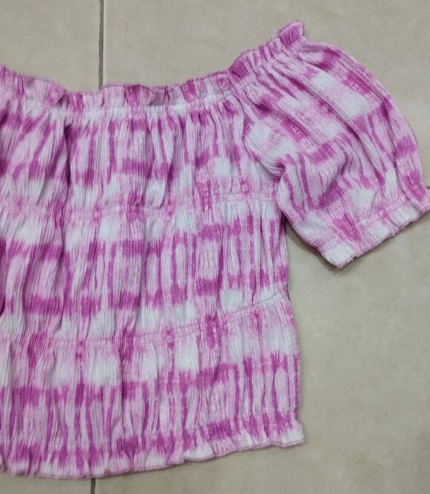 Top Xadrez Rosa da Zara