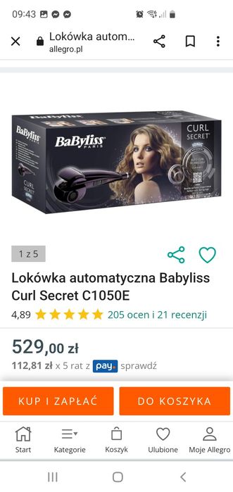 Babyliss paris lokowka