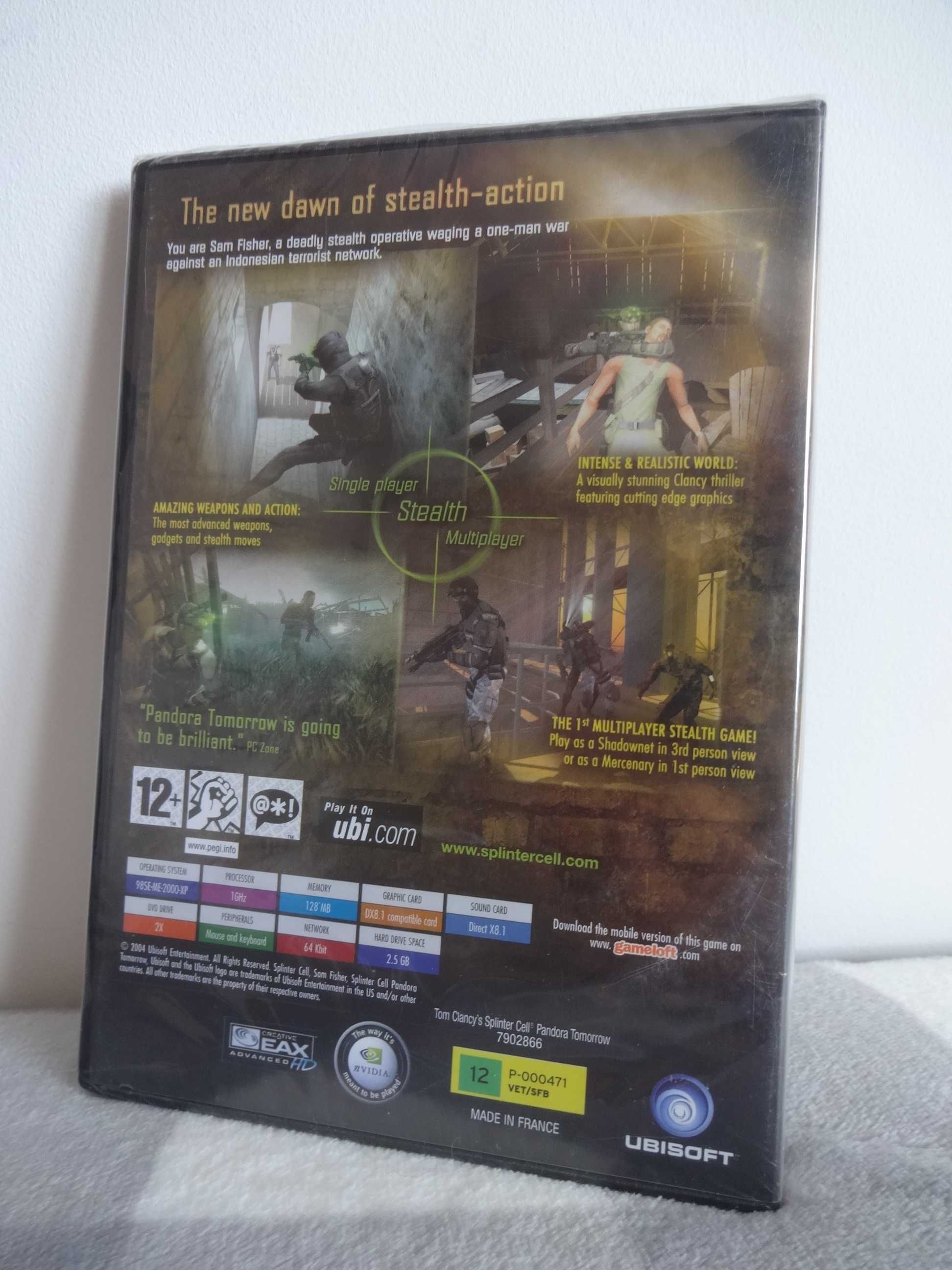 Tom Clancy's Splinter Cell, Pandora Tomorrow, Chaos Theory TRYLOGIA PC