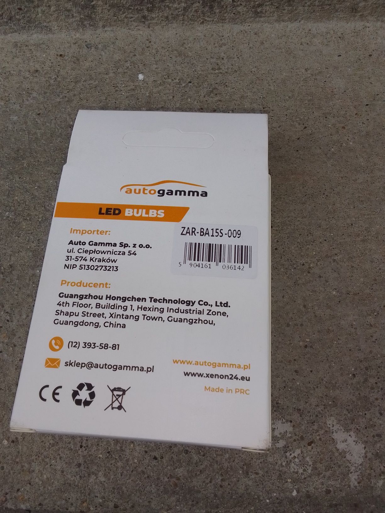 Zestaw dwie sztuki led 12 v pomarańczowe