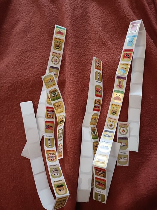 Naklejki Biedronki 90 sztuk