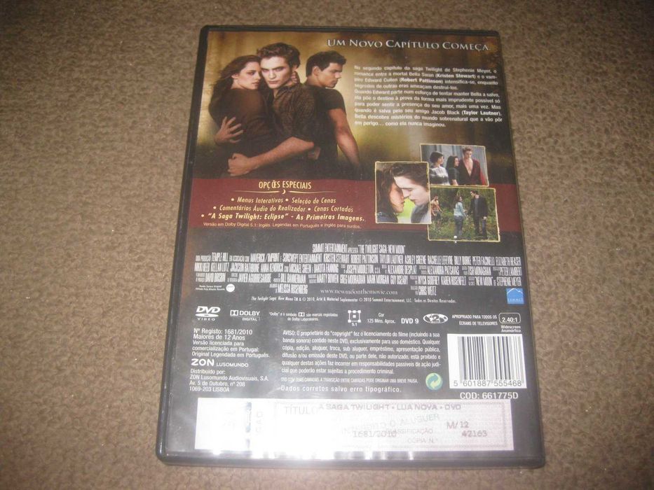 DVD "Lua Nova" com Robert Pattinson
