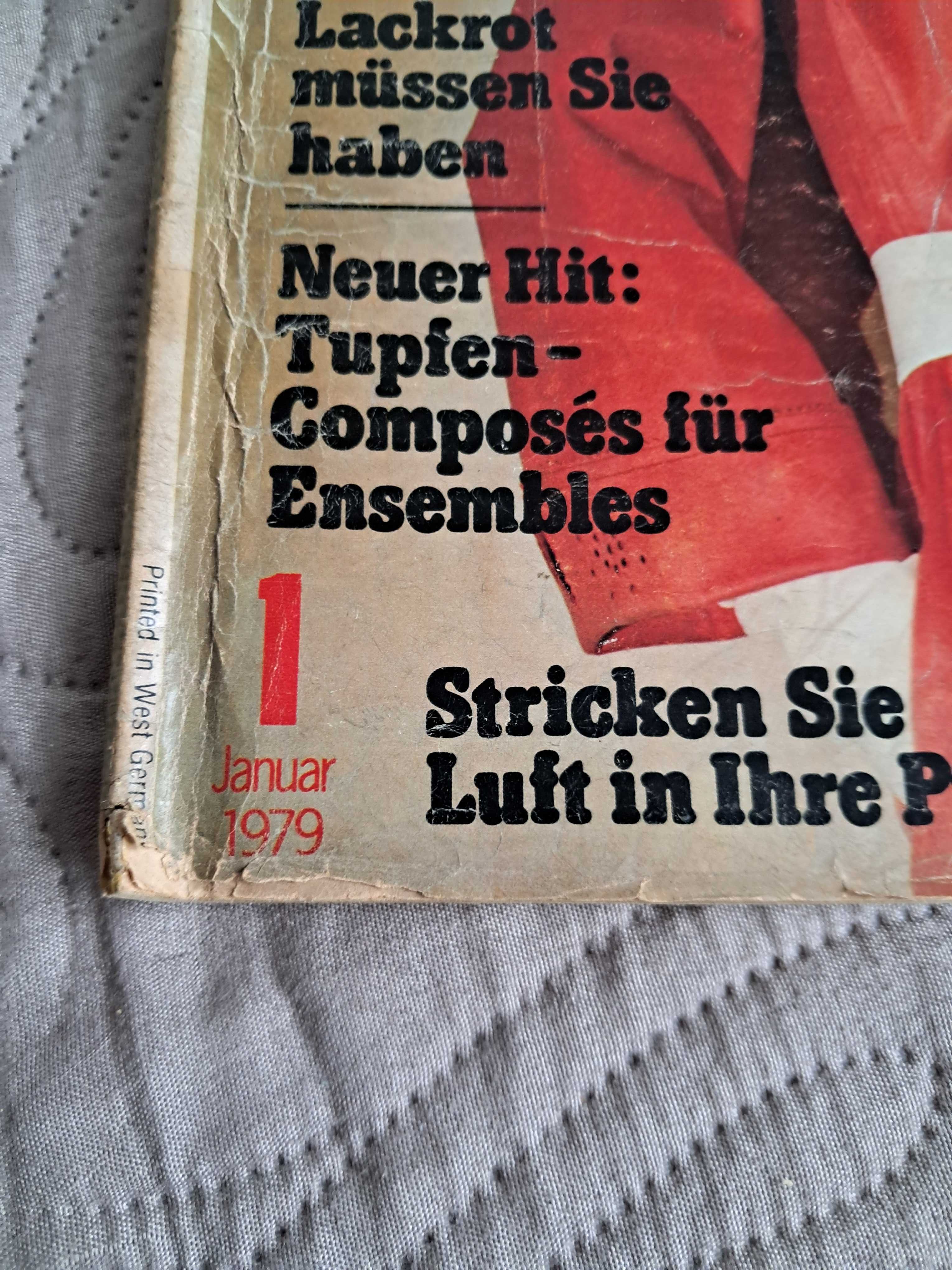 Burda Moden 1/1979, wykroje, dodatek po polsku