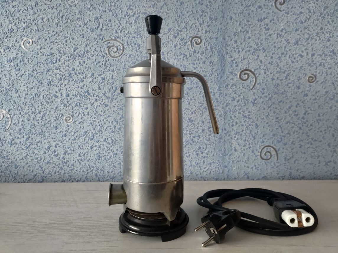 Kawiarka PRL z kablem elektryczna metalowa
