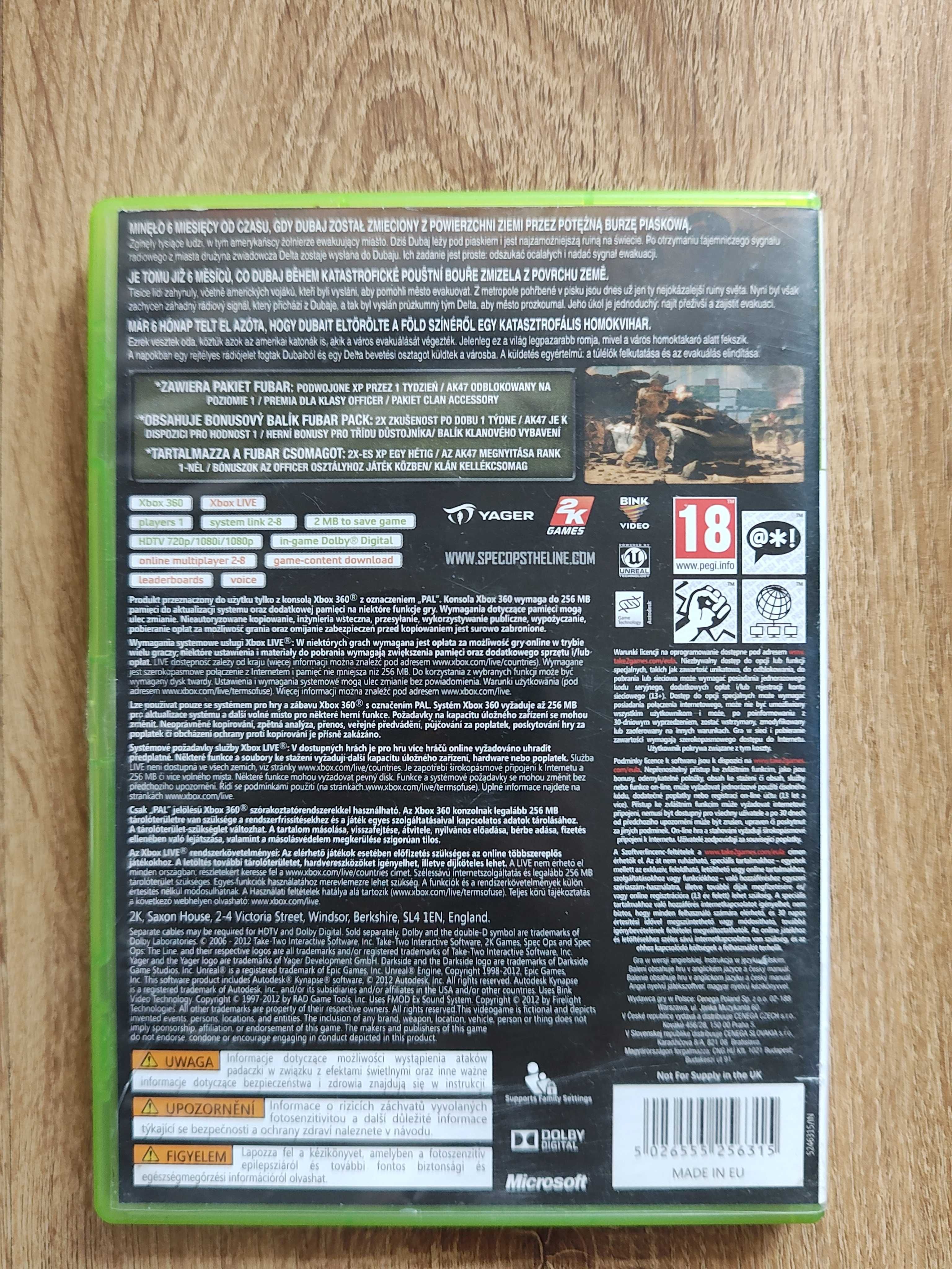 Spec Ops The Line gra na Xbox 360