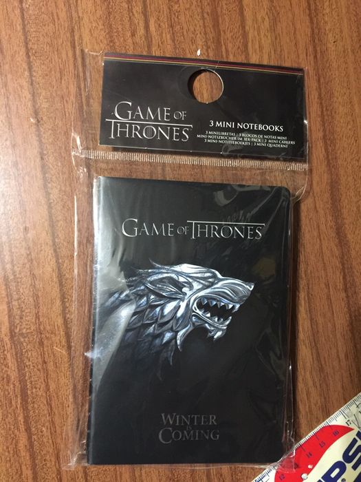 3 Mini notebooks Game of Thrones - blocos