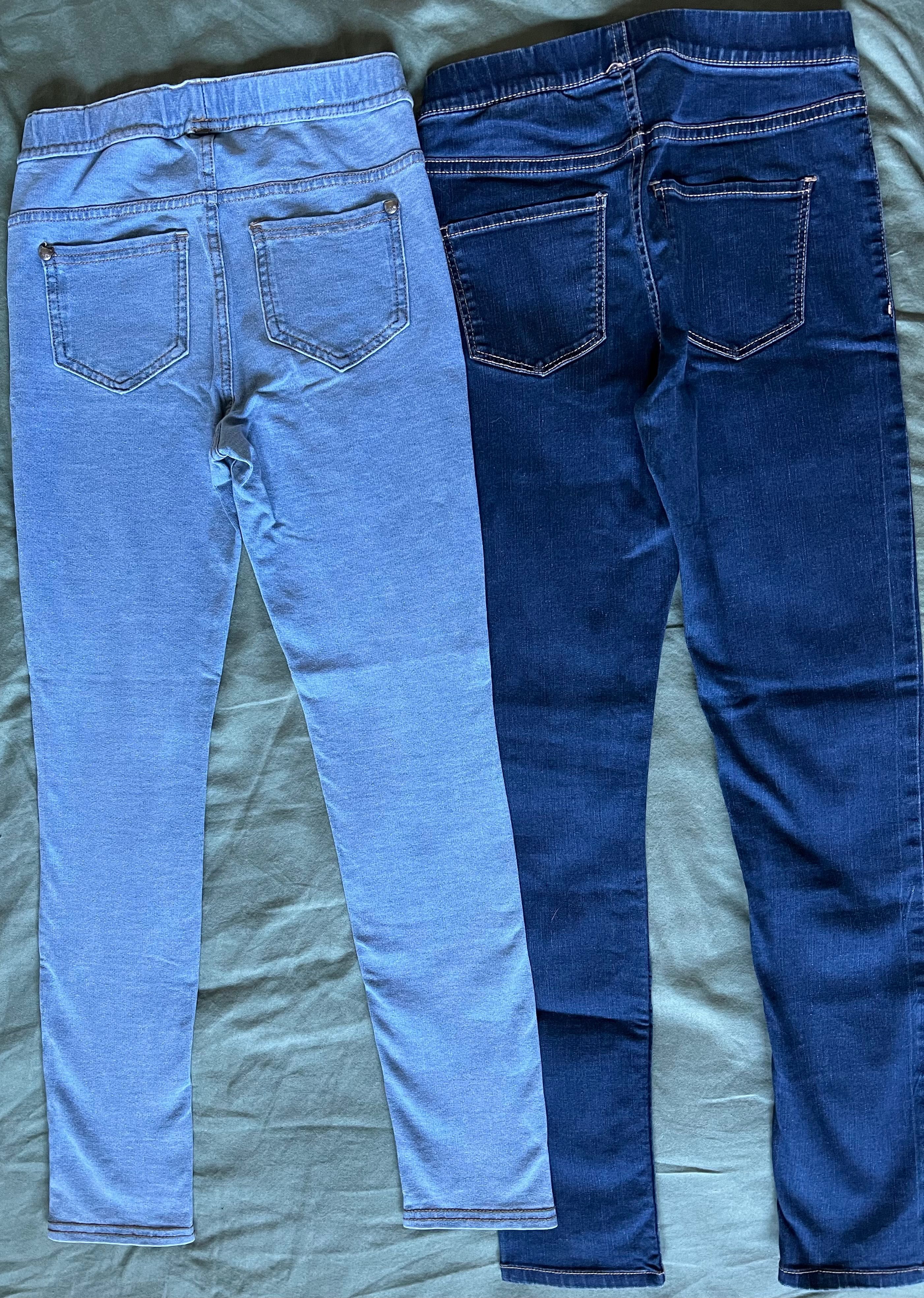 H&M Tchibo paka zestaw spodnie jeans kotki dżinsy leginsy treggins 134