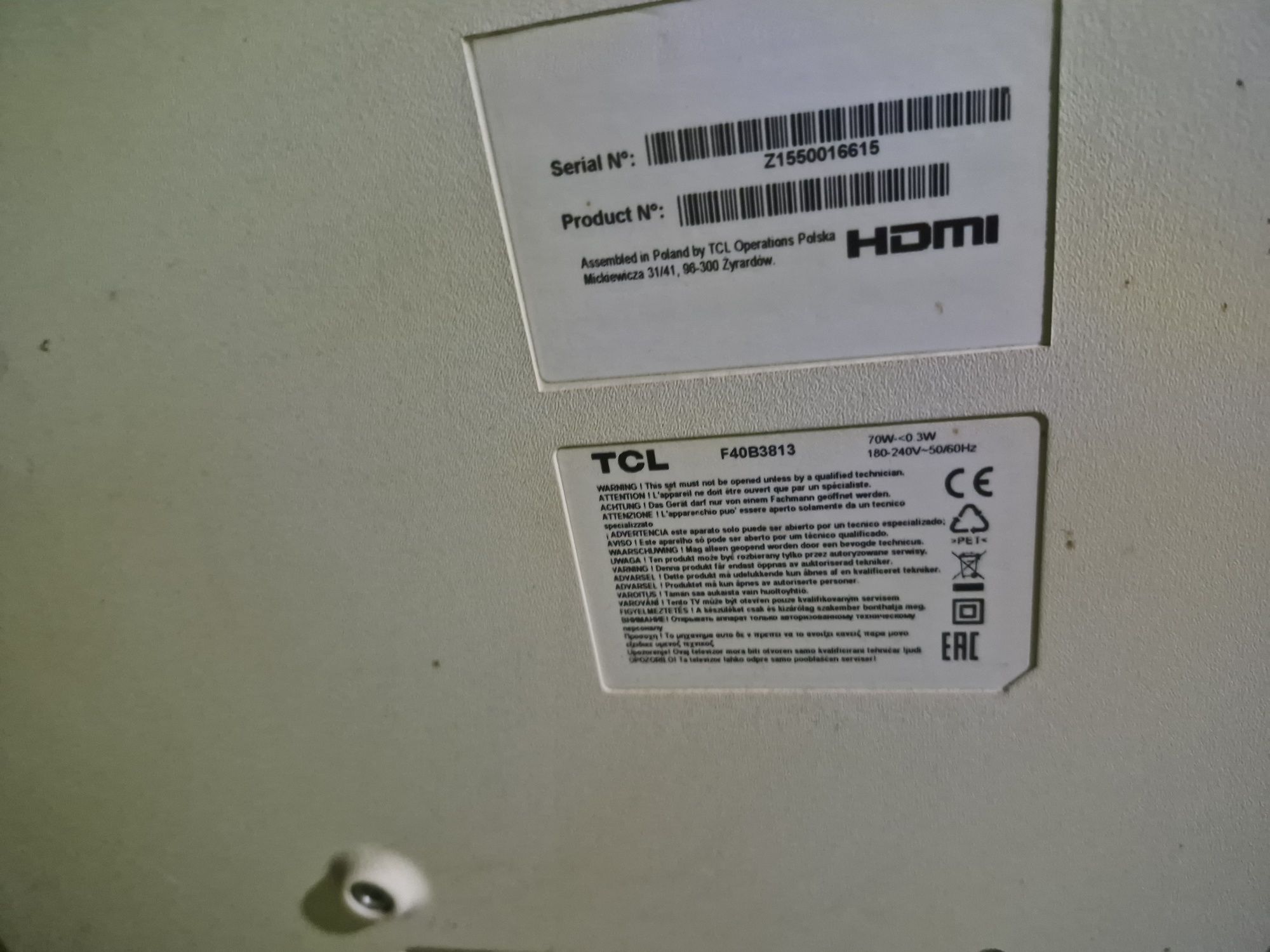 Telewizor TCL 40"