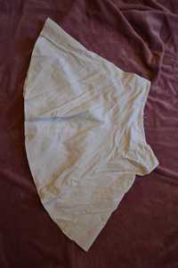 Jeansowa biała spódnica