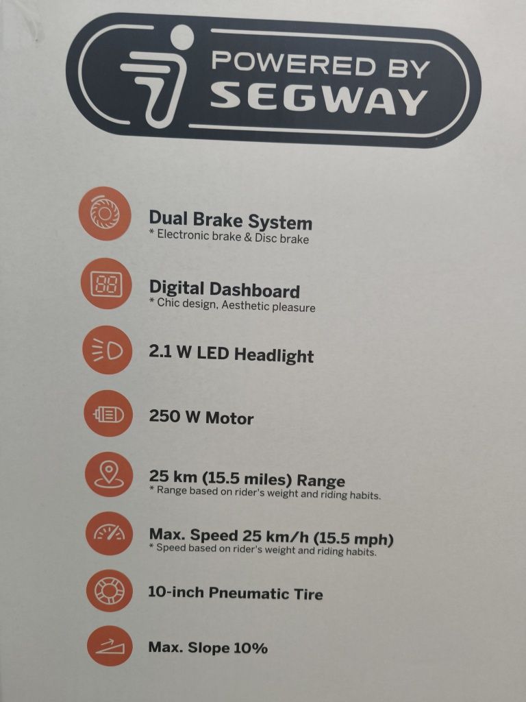 Trotinete Eléctrica NineBot SegWay
