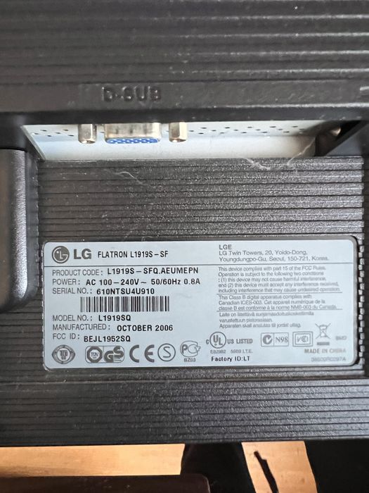 Monitor komputerowy LG