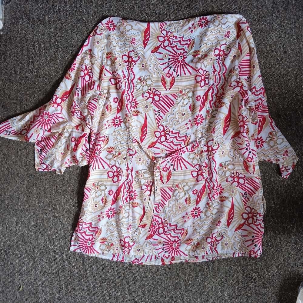 Wzorzysta dłuższa bluzka / tunika r. 52