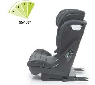 FOTELIK Samochodowy 4BABY APP-FIX Isofix 100-150CM 15-36KG ODCHYLANY